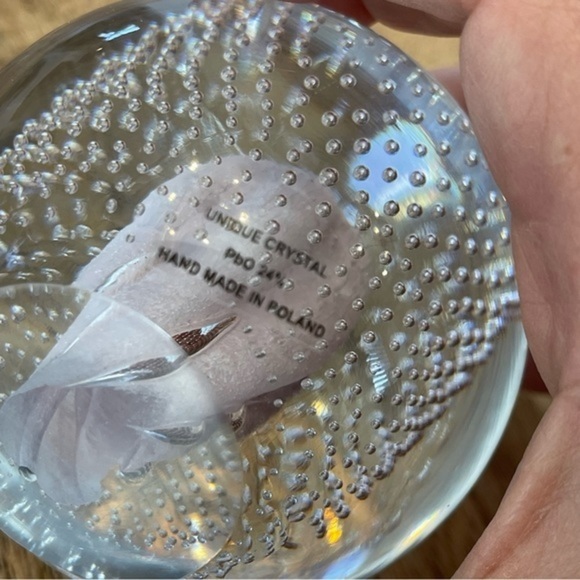 Brand new hand made in Poland Crystal paperweight stunning piece F&C maker - Picture 4 of 5